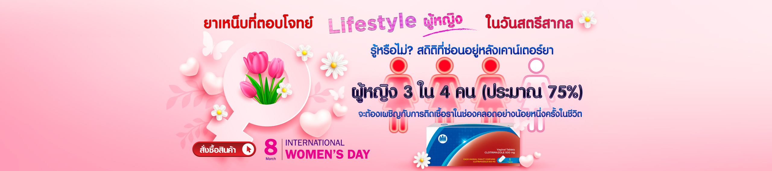 ยาเหน็บที่ตอบโจทย์ Lifestyle ผู้หญิง ในวันสตรีสากล